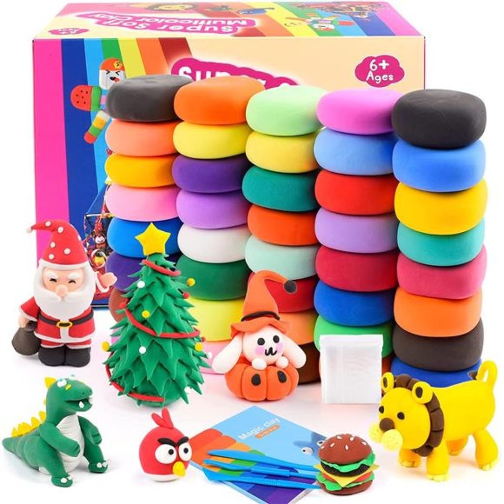 Modeling Clay Kit with 40 Pack Air Dry Clay for Kids, Model Magic Clay Set